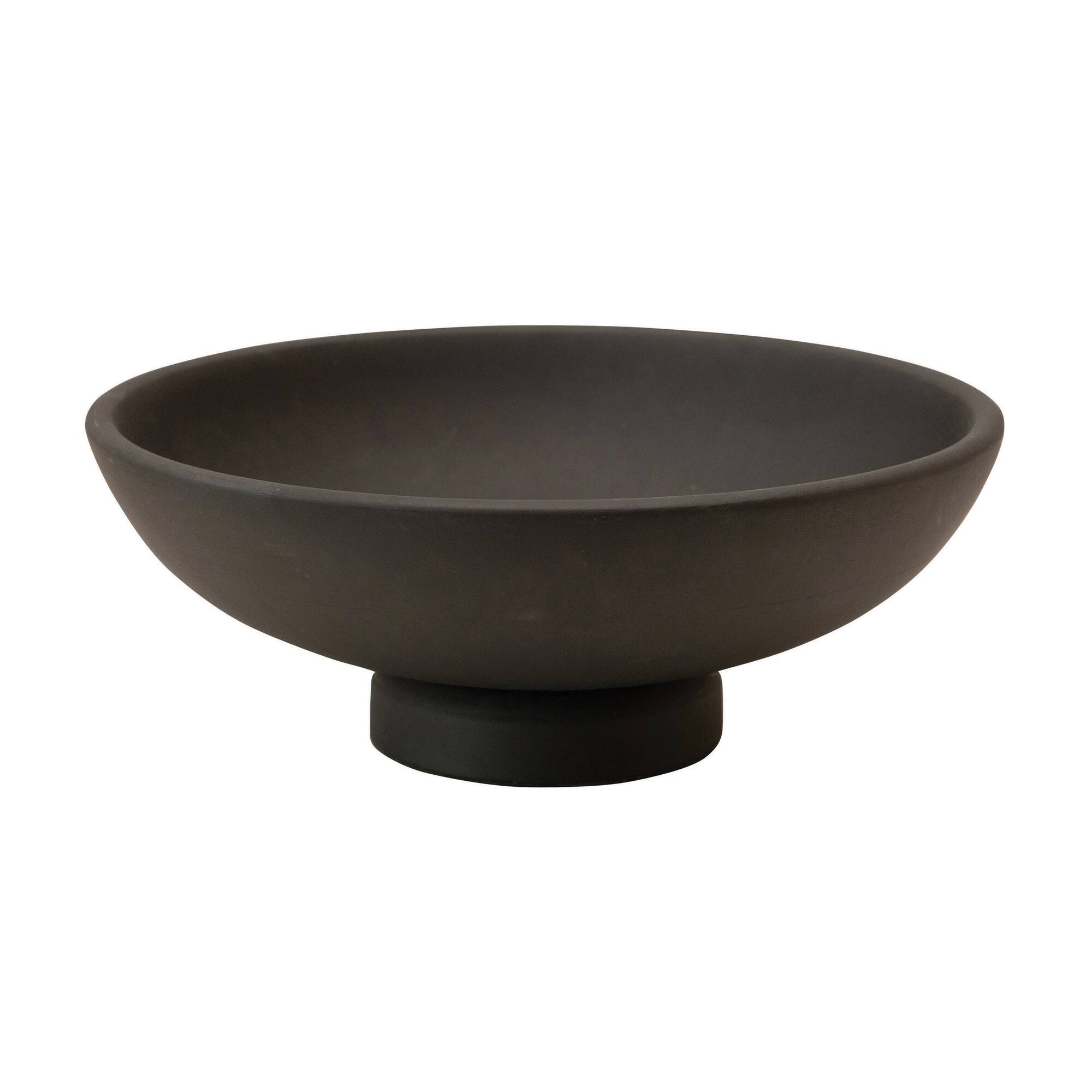 Hello Honey® Black Mango Wood Footed Bowl